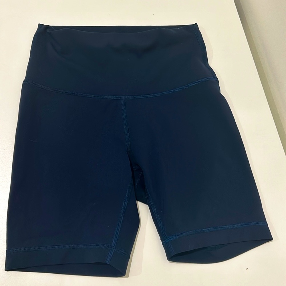Navy blue biker shorts